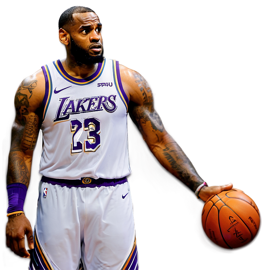 Download Lebron James Setting Up Play Png Vfa | Wallpapers.com