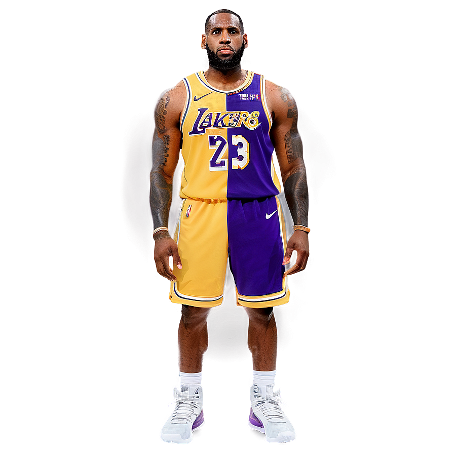 Download Lebron Lakers Jersey Png Aam | Wallpapers.com