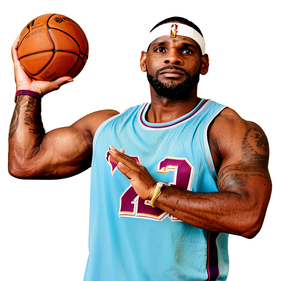 Lebron Shooting Pose Png 05232024 PNG