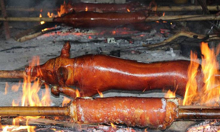 Lechon Getting Roasted Wallpaper