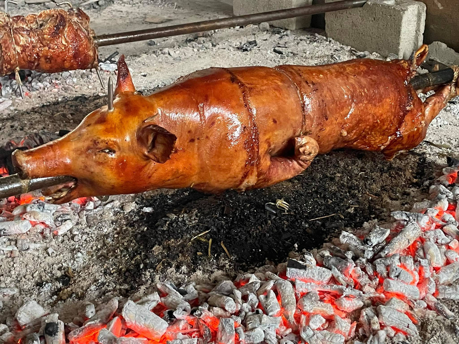 Lechon Getting Roasted Wallpaper