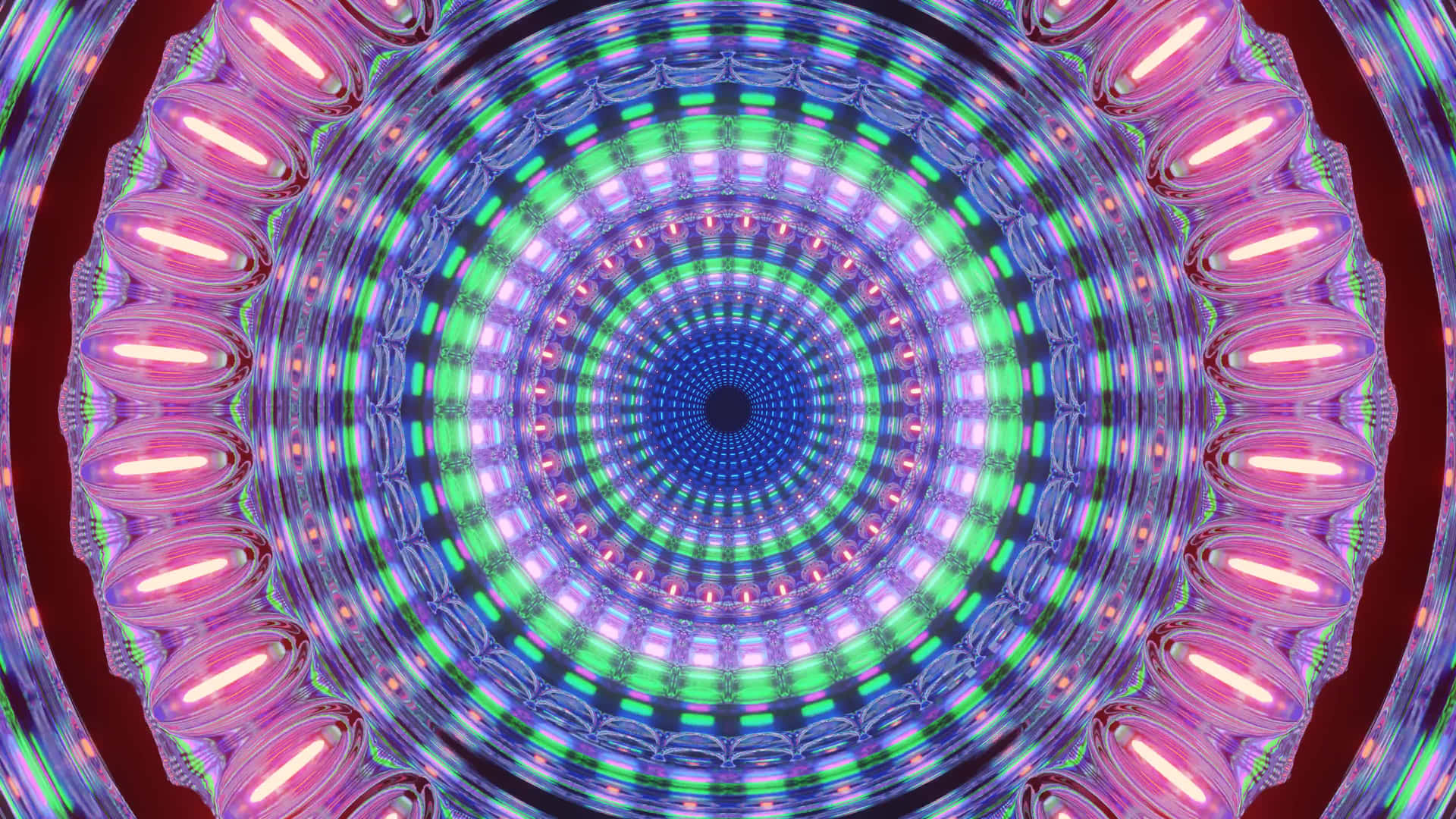 Farverigeled-lys Skaber En Digital Abstraktion.