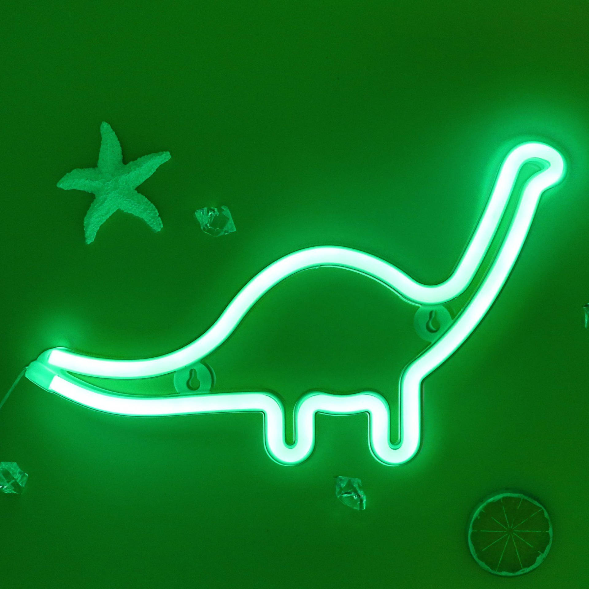 Estéticade Luz Led De Dinosaurio Fondo de pantalla