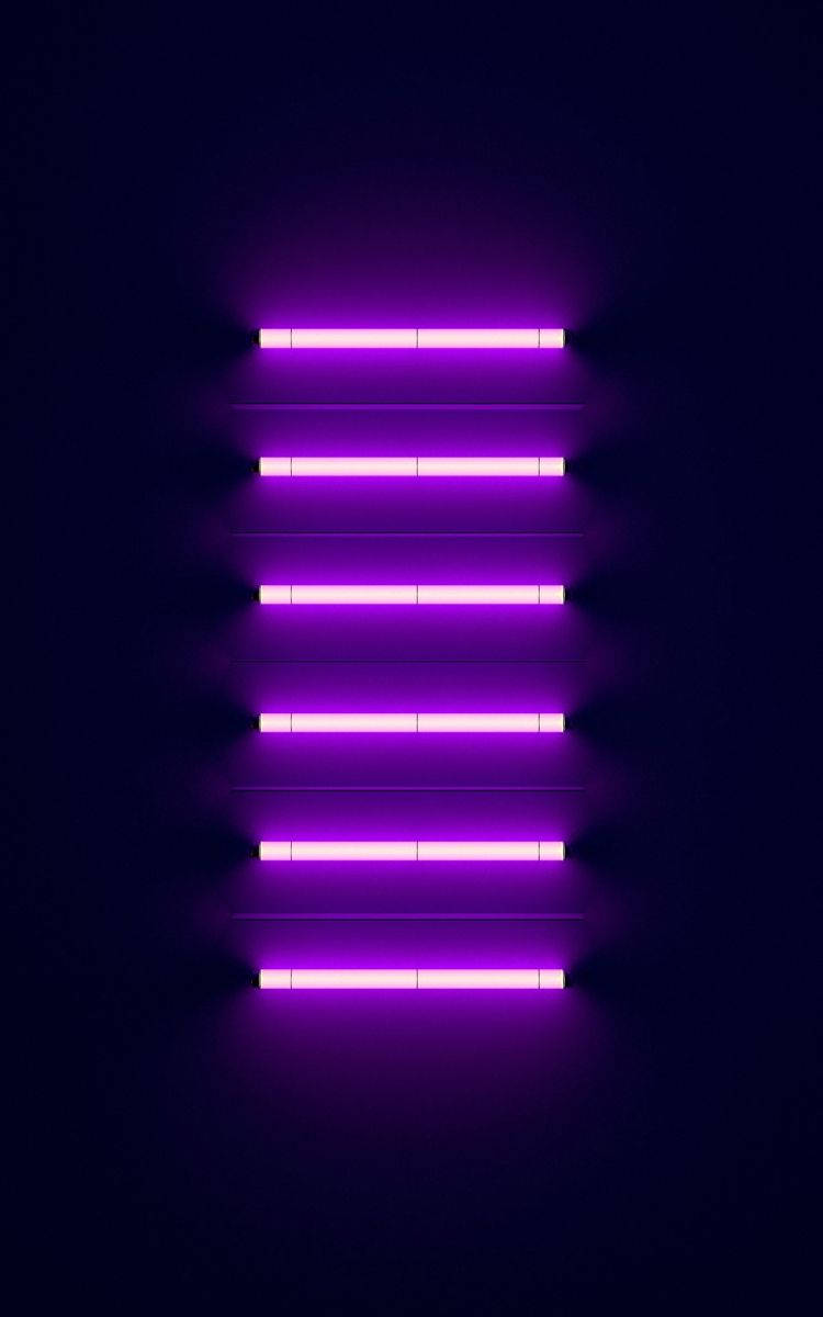 Ledlichter Neon-lila Iphone Wallpaper