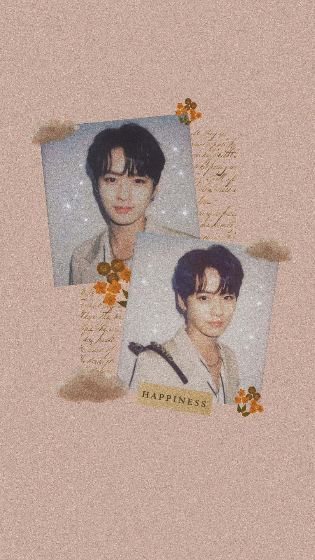Lee Know Happiness Collage Wallpaper
