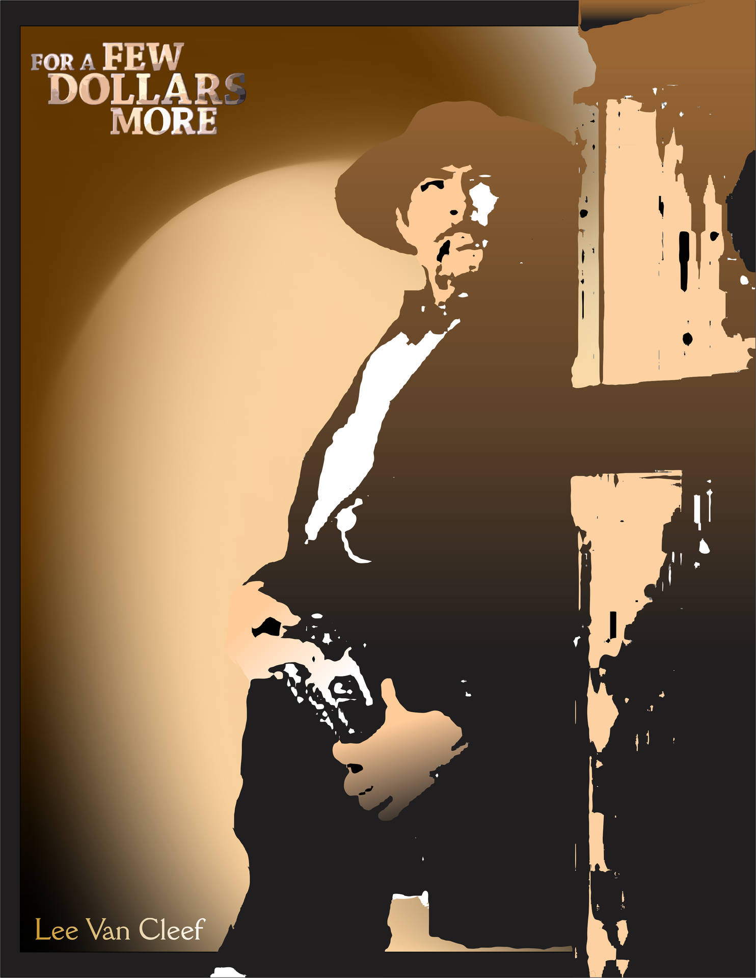 Lee Van Cleef Weniger Als Ein Dollar Poster Wallpaper