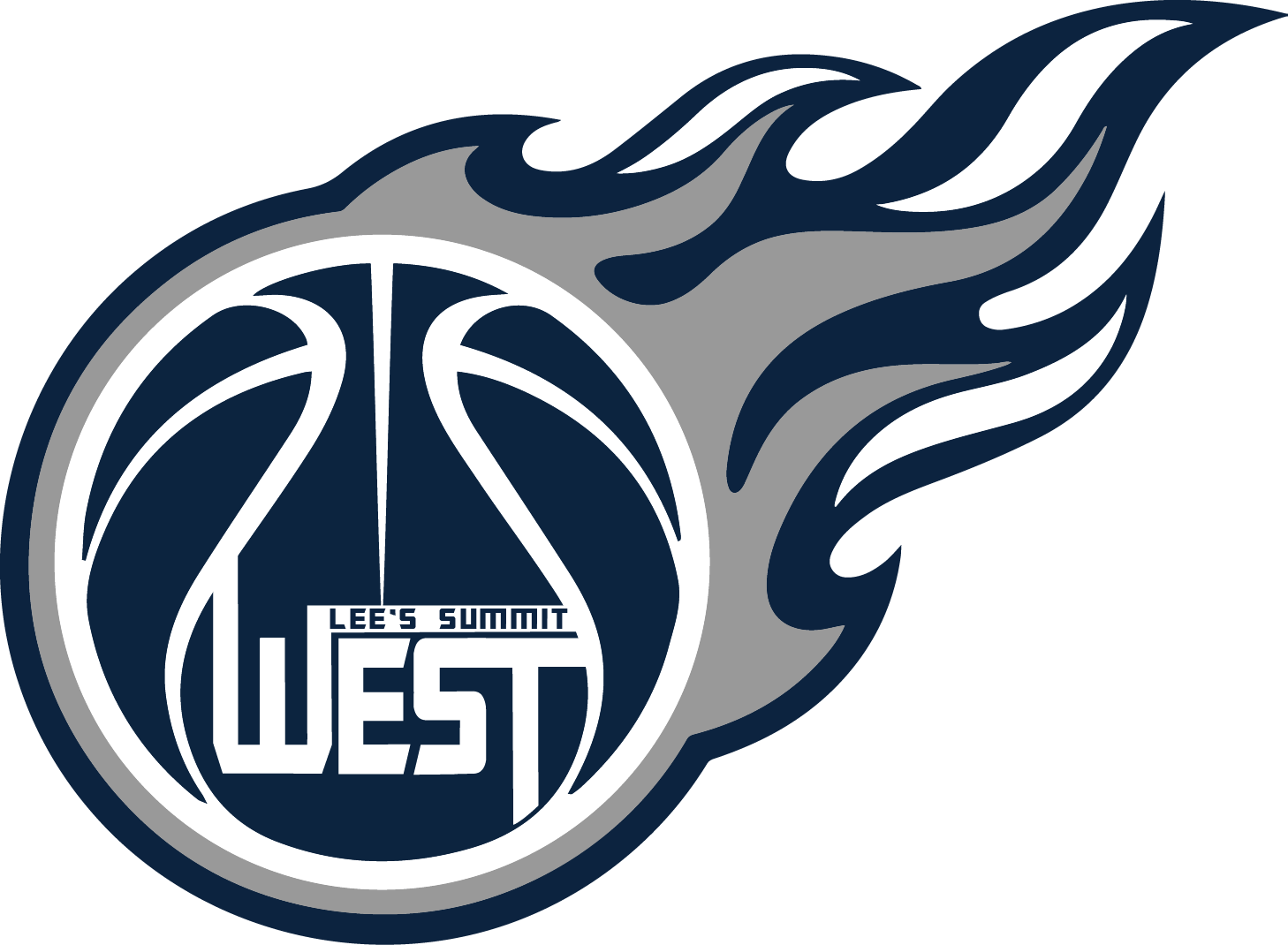 Lees Summit West Basketball Logo PNG
