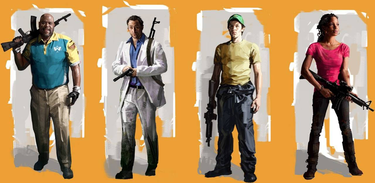 Left 4 Dead 2 Character Collage