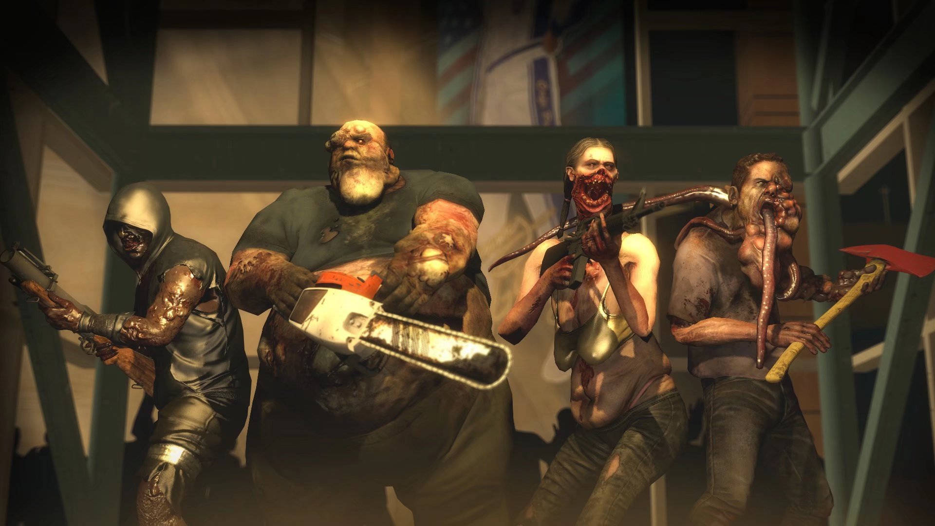 Left 4 Dead 2 The Infected Angry Zombies Wallpaper