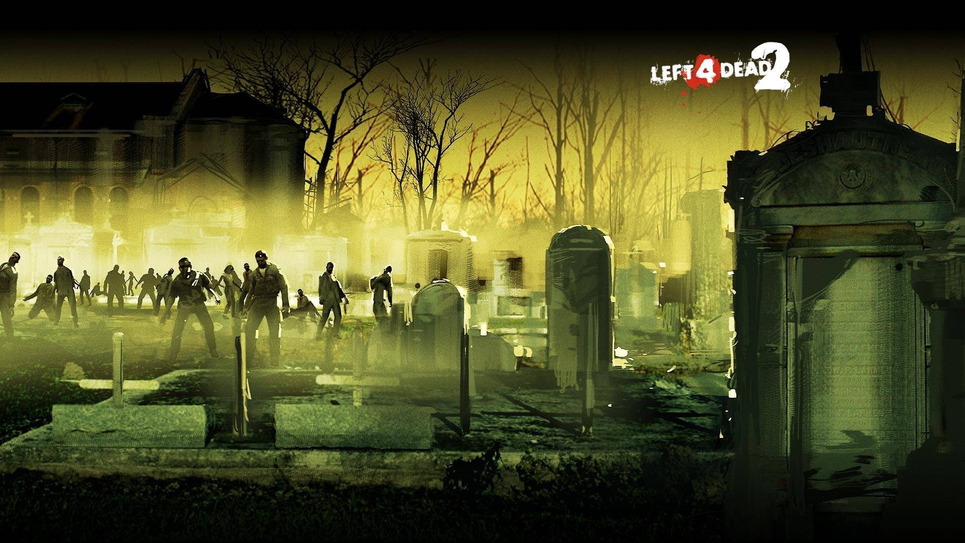 Left 4 Dead 2 Zombies Gravesite Background