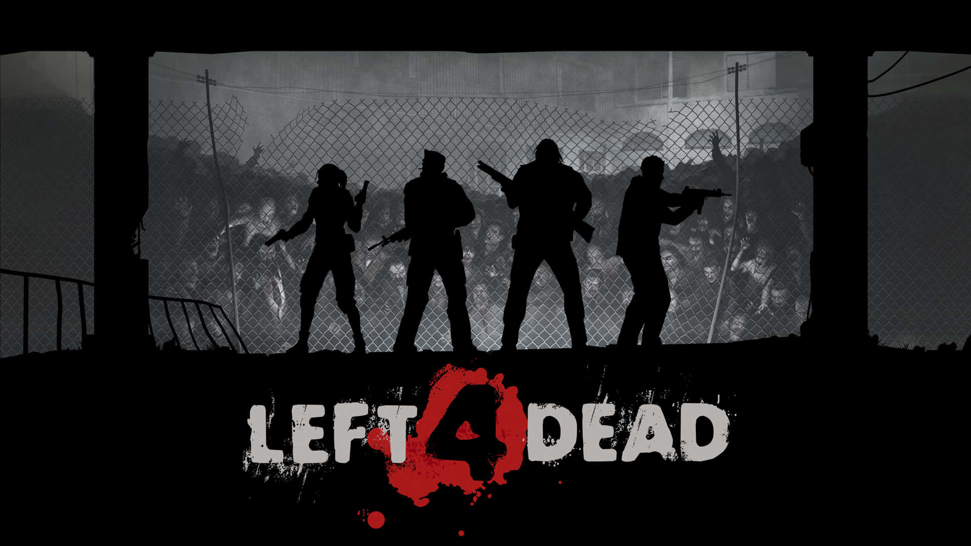 The Iconic Line-up of Survivors in Left 4 Dead Wallpaper