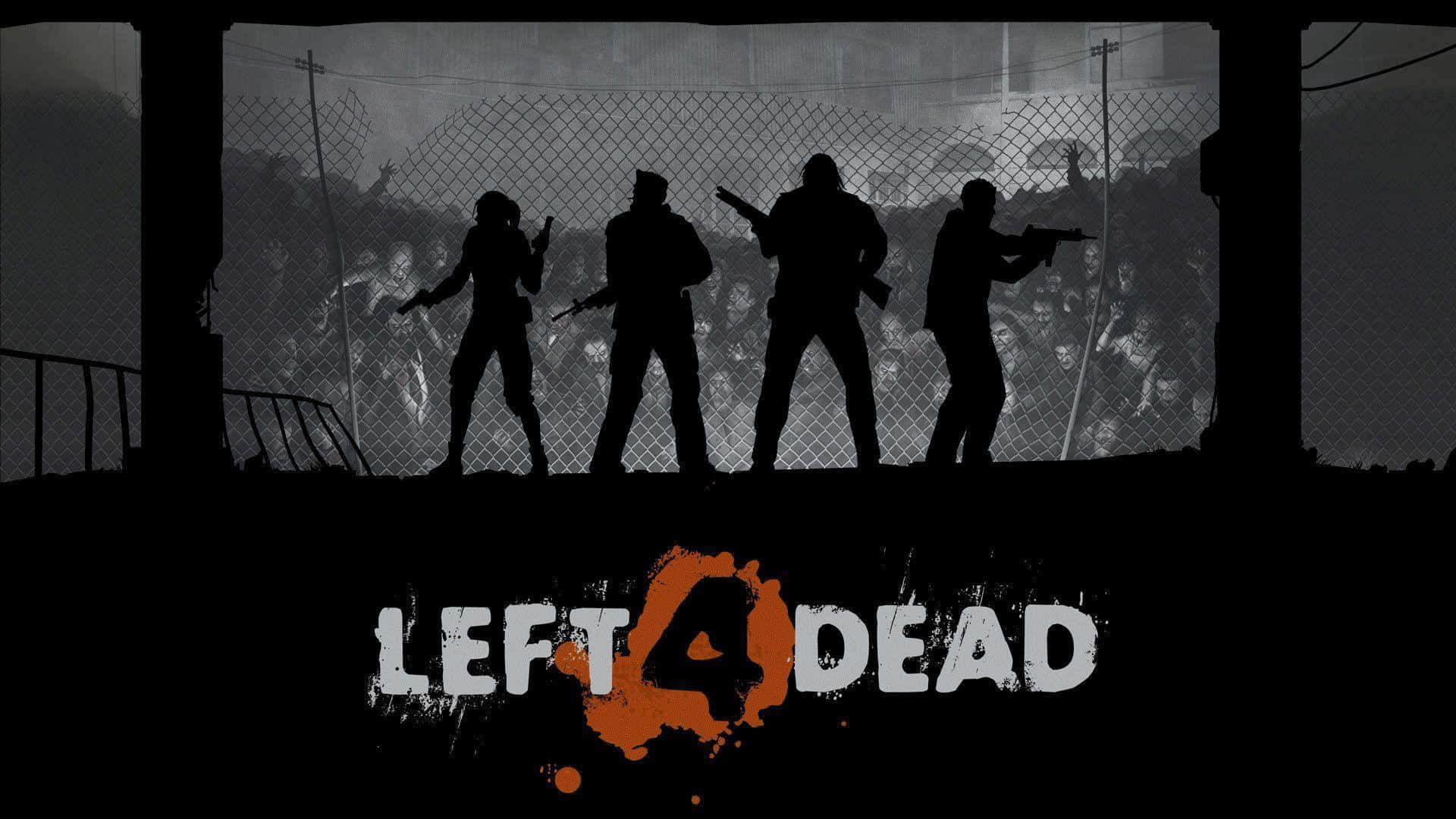 Intense Moments Of Gameplay In Left 4 Dead Wallpaper