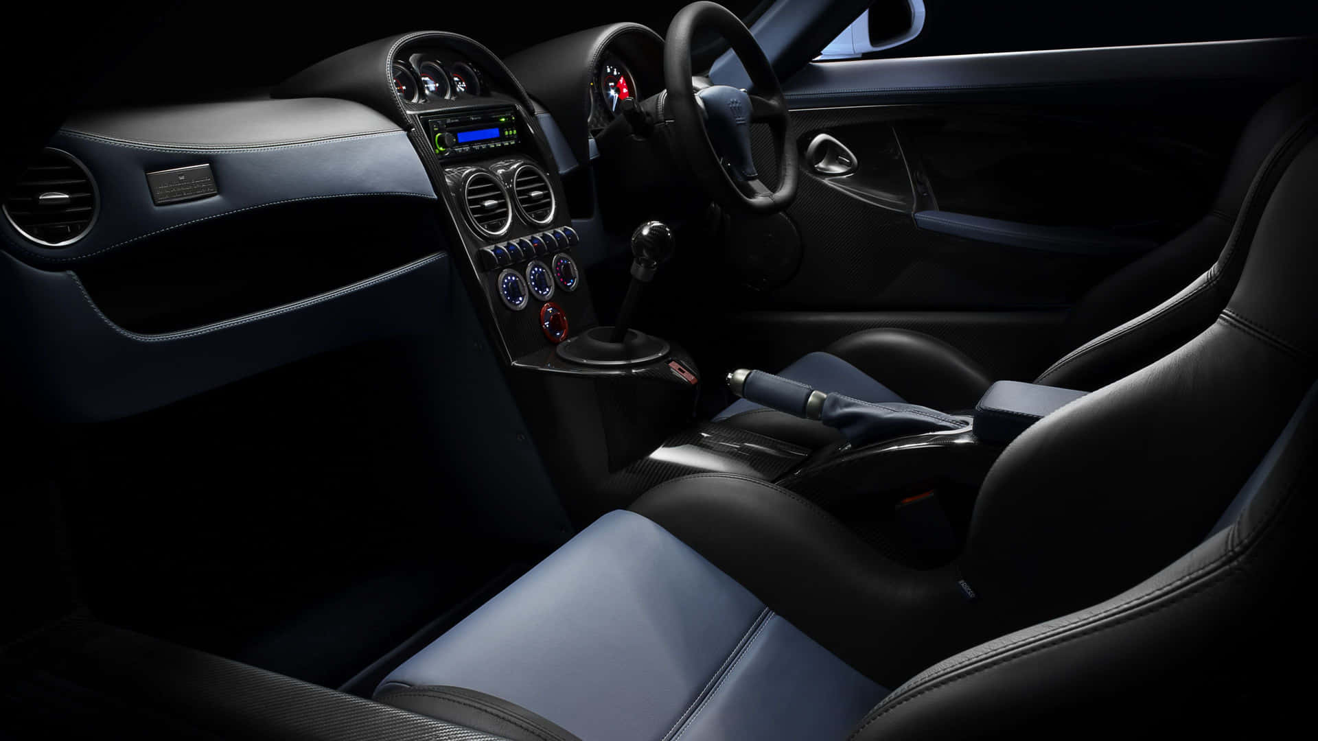 Luxurious Interior of a Noble Sports Car Wallpaper
