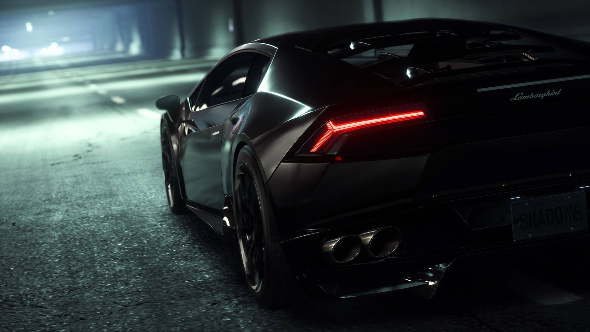 Left Taillight Black Lamborghini Wallpaper