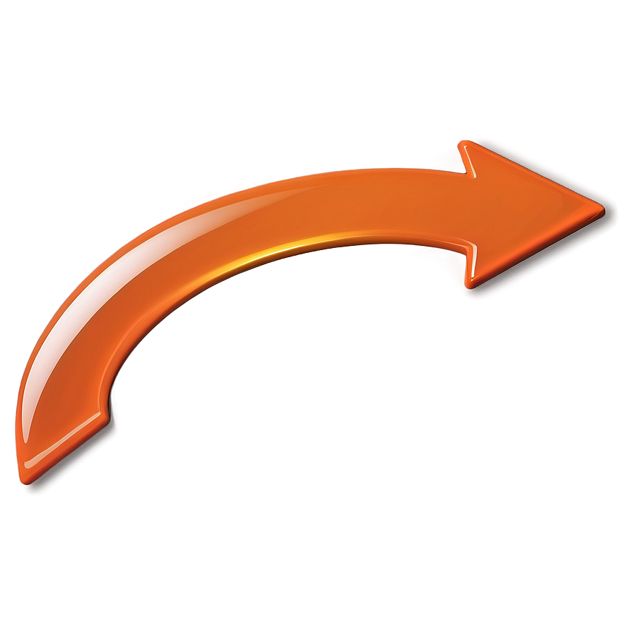 Leftward Orange Arrow Png Obt PNG