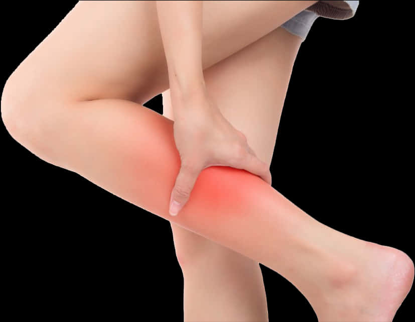 Leg Pain Indication Image PNG