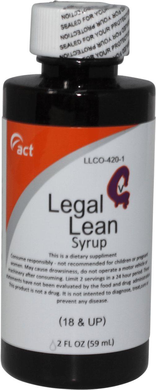 Legal Lean Syrup Bottle PNG