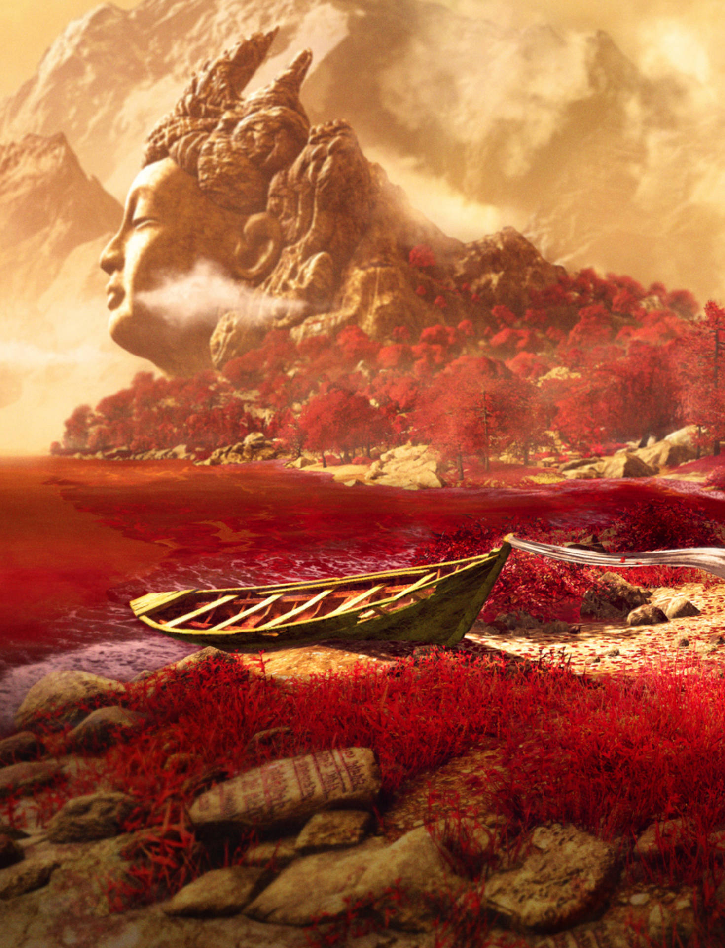 Breathtaking Shangri-La Scene from Far Cry 4 HD Phone Wallpaper Wallpaper