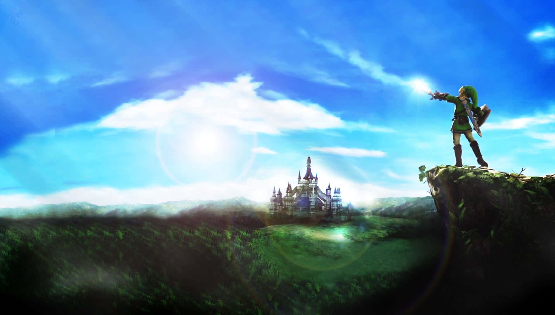 Linkund Zelda Rasen, Um Das Archipel In The Legend Of Zelda Zu Retten.