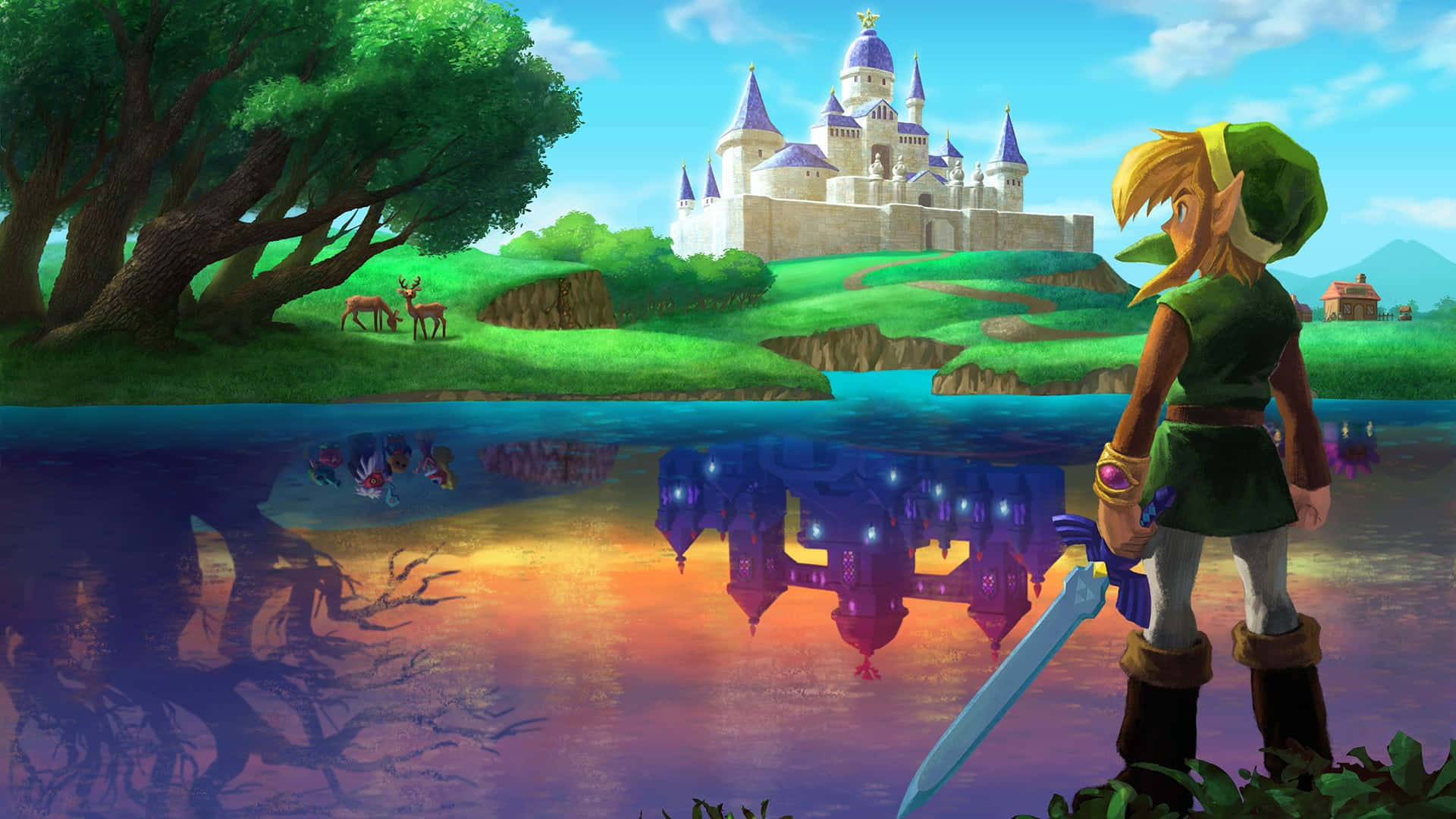 Link ready to explore the mythological world of The Legend of Zelda