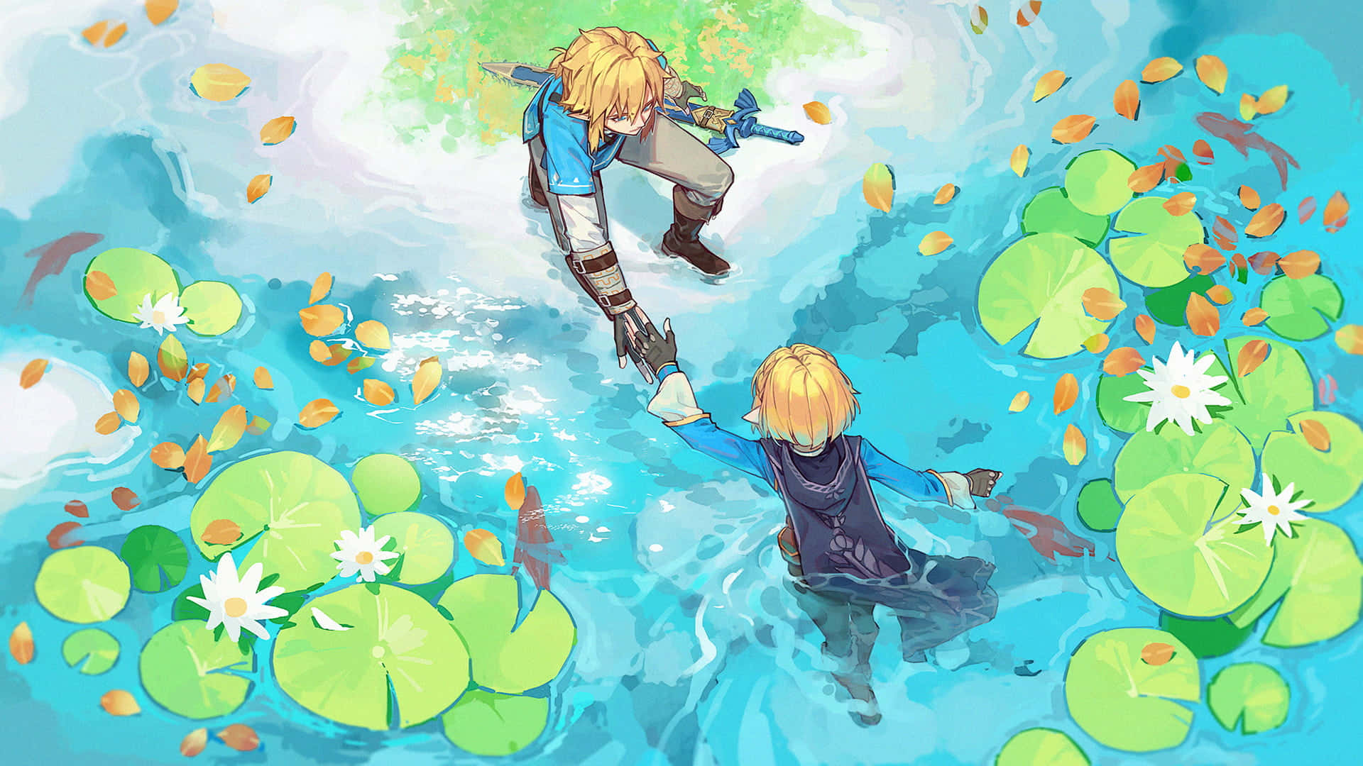 “The Hero of Winds, Link, in his Adventures in The Legend of Zelda.”