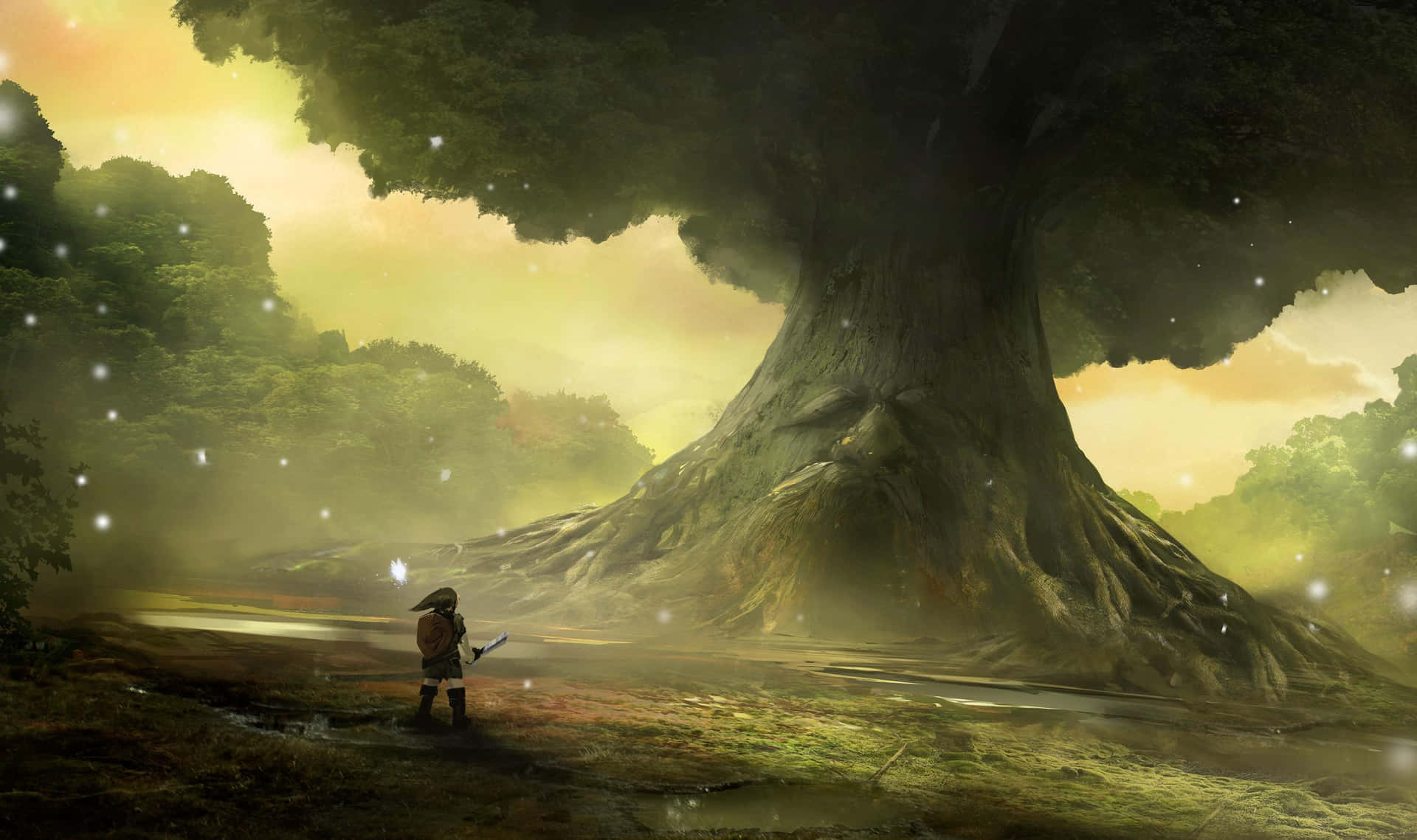 Udforskverdenen Hyrule I Den Anmelderroste Legend Of Zelda-serie.