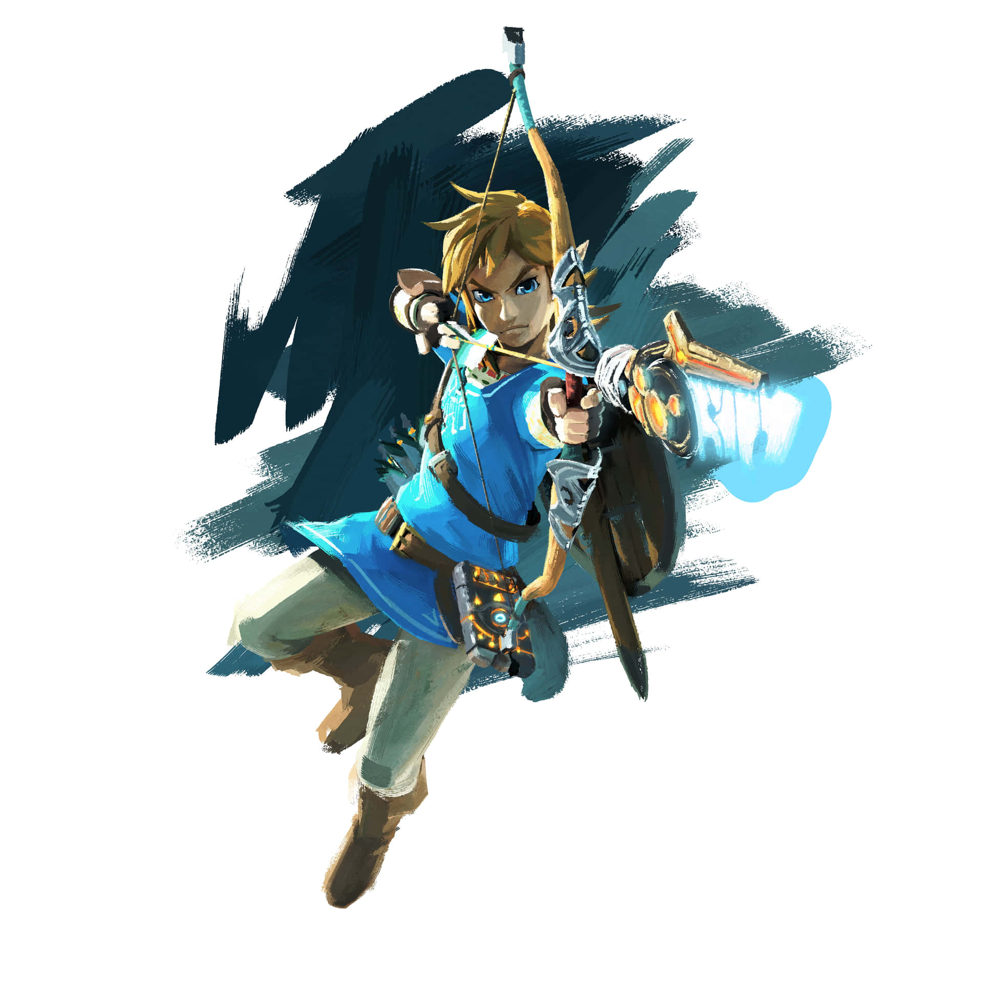 Linke La Principessa Zelda Combattendo Con Coraggio E Forza.