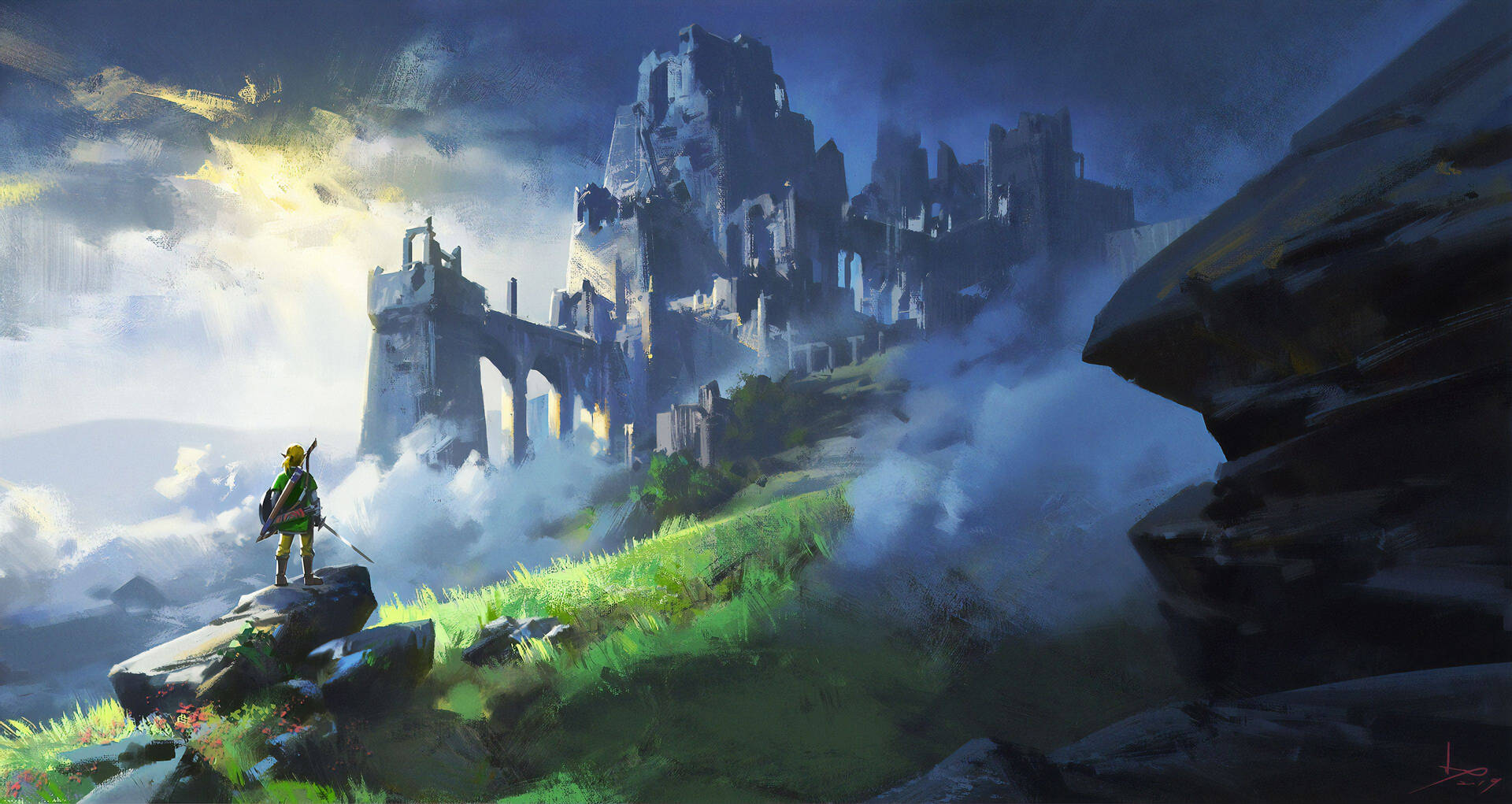 Explore the Splendour of Hyrule Castle Wallpaper