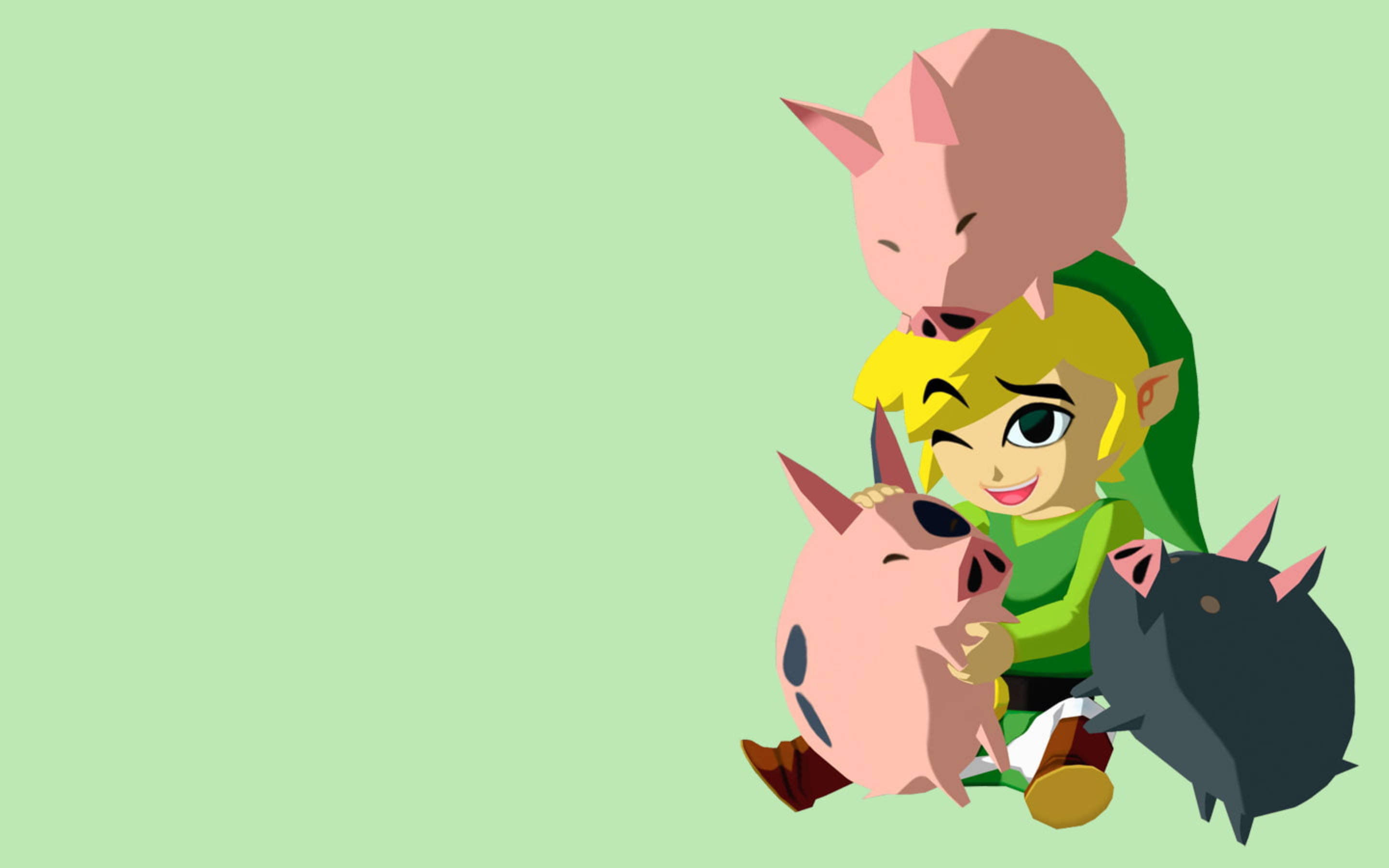 Legend Of Zelda Piggy Attack Art Wallpaper