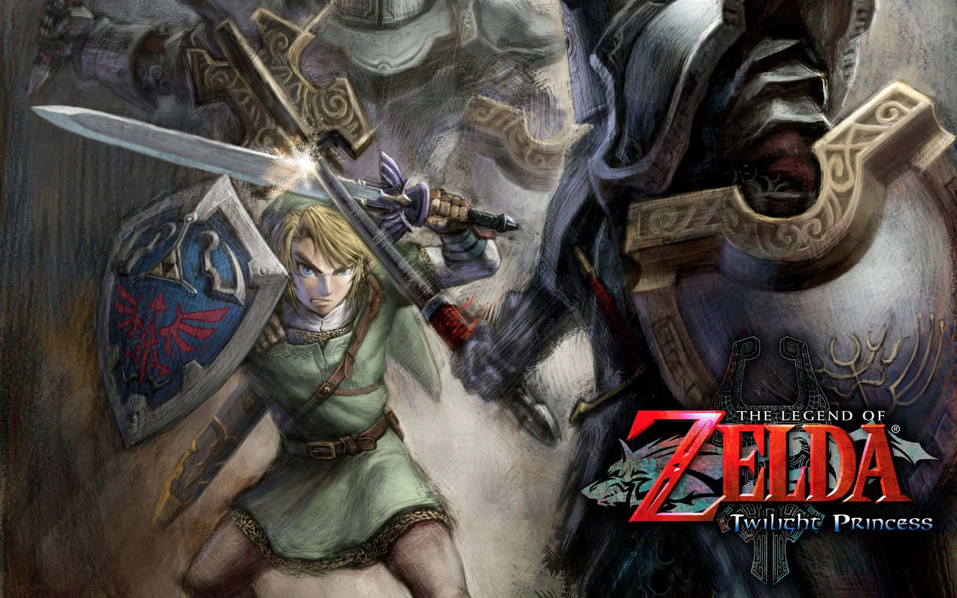 Tadig Med På Ett Äventyr Genom Hyrule Kingdom I The Legend Of Zelda: Twilight Princess. Wallpaper
