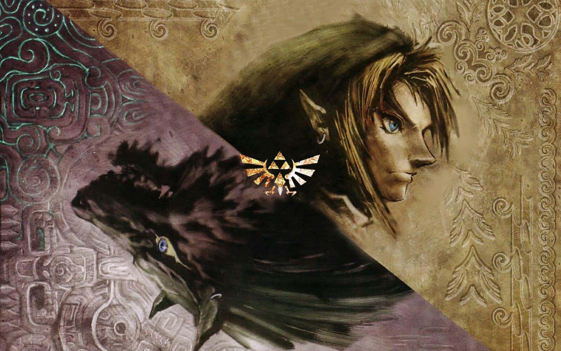 Helten fra Tiden, der leder Prinsesse Zelda igennem Mørketidsriget. Wallpaper