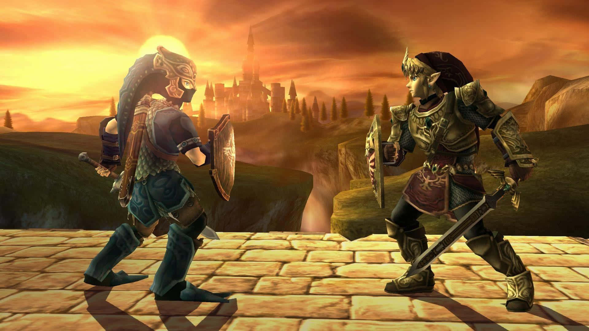 Link,der Held Von Hyrule In Twilight Princess Wallpaper