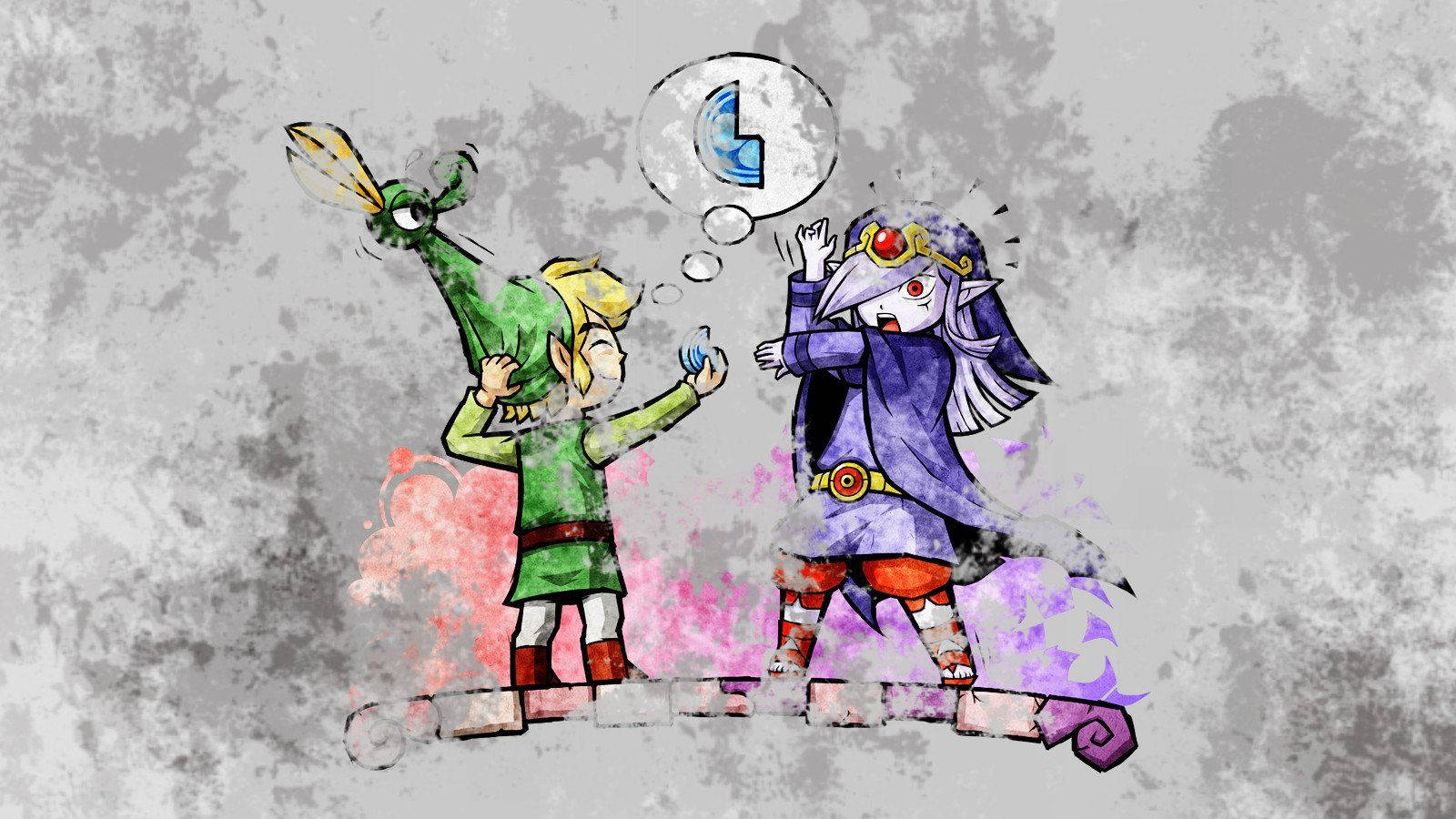 Link and Vaati - Epic Conflict in the Legend of Zelda Wallpaper