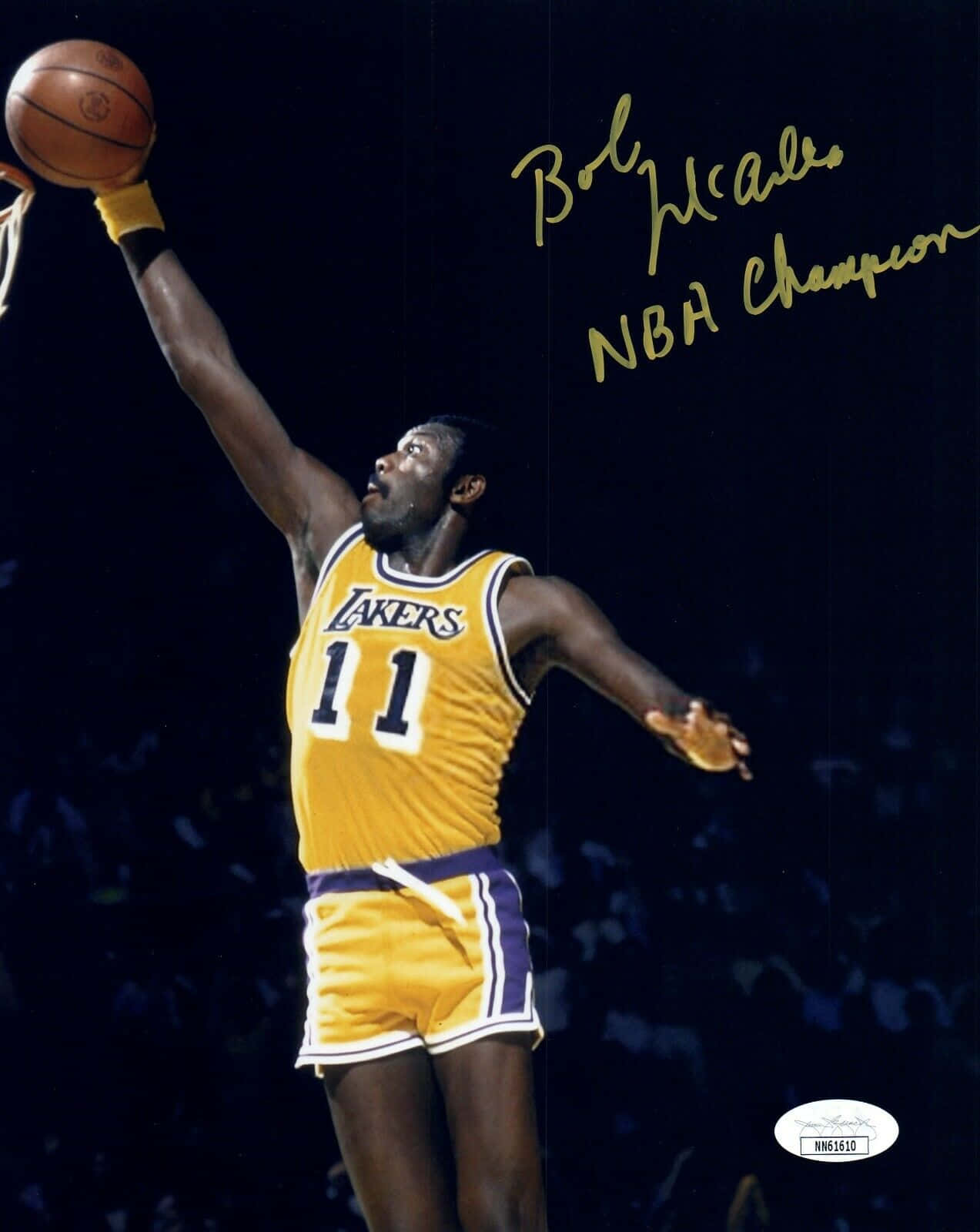 Legendäreramerikanischer Nba Champion Bob Mcadoo Autogramm Schild Wallpaper
