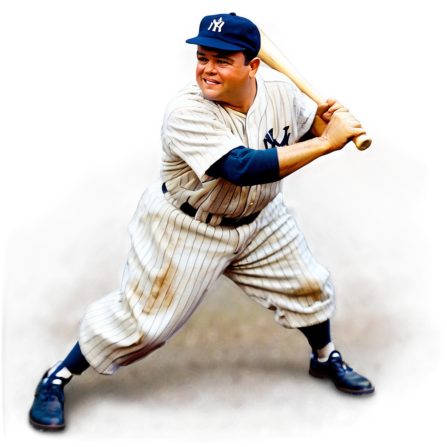 Legendary Babe Ruth Png Yqe97 PNG