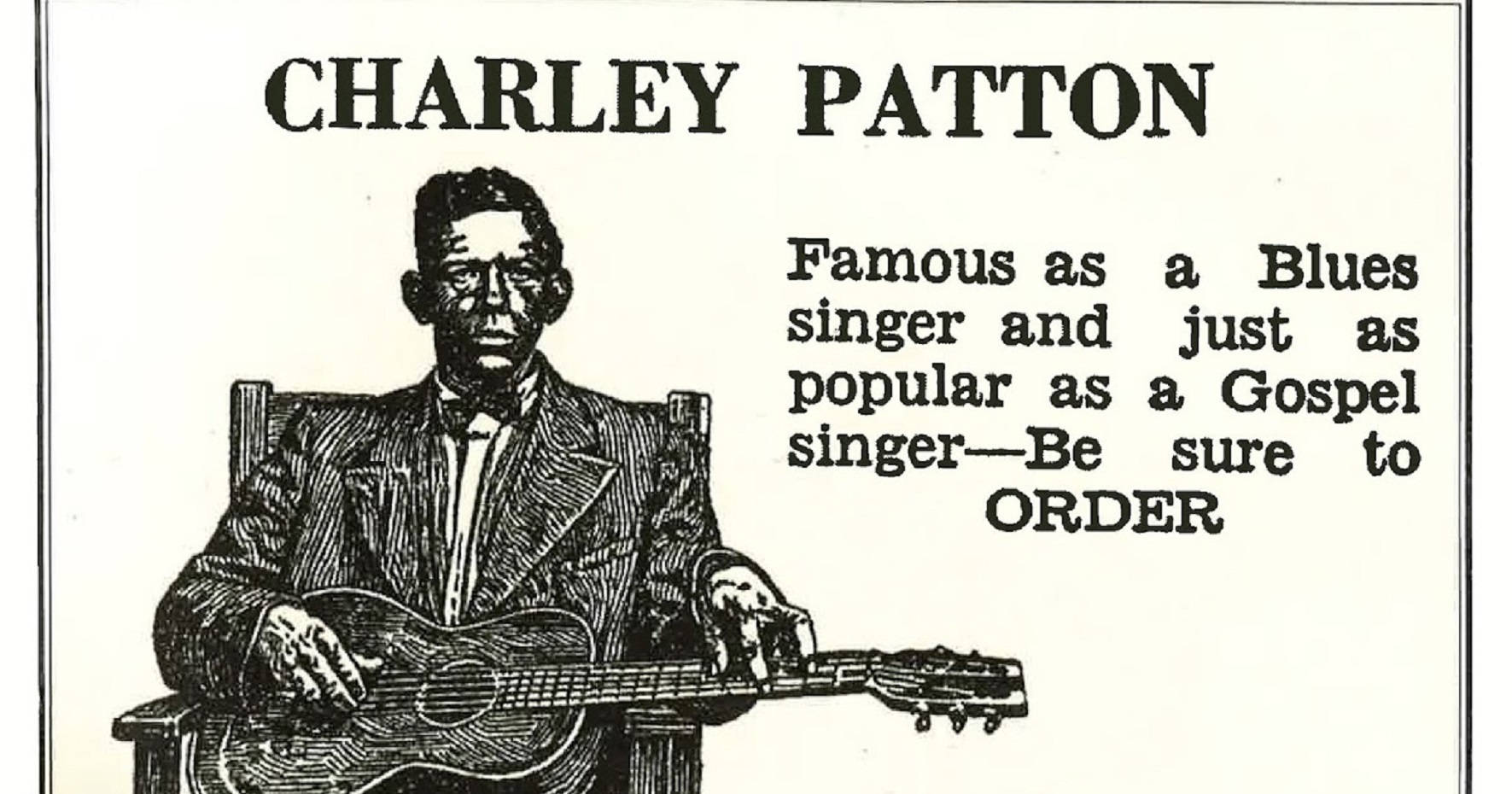 Legendary Blues Singer Charley Patton Wallpaper