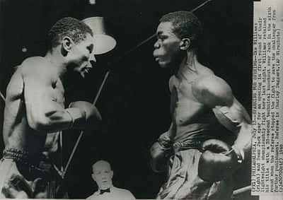 Legendary Boxer Ike Williams Posing In The Ring Wallpaper