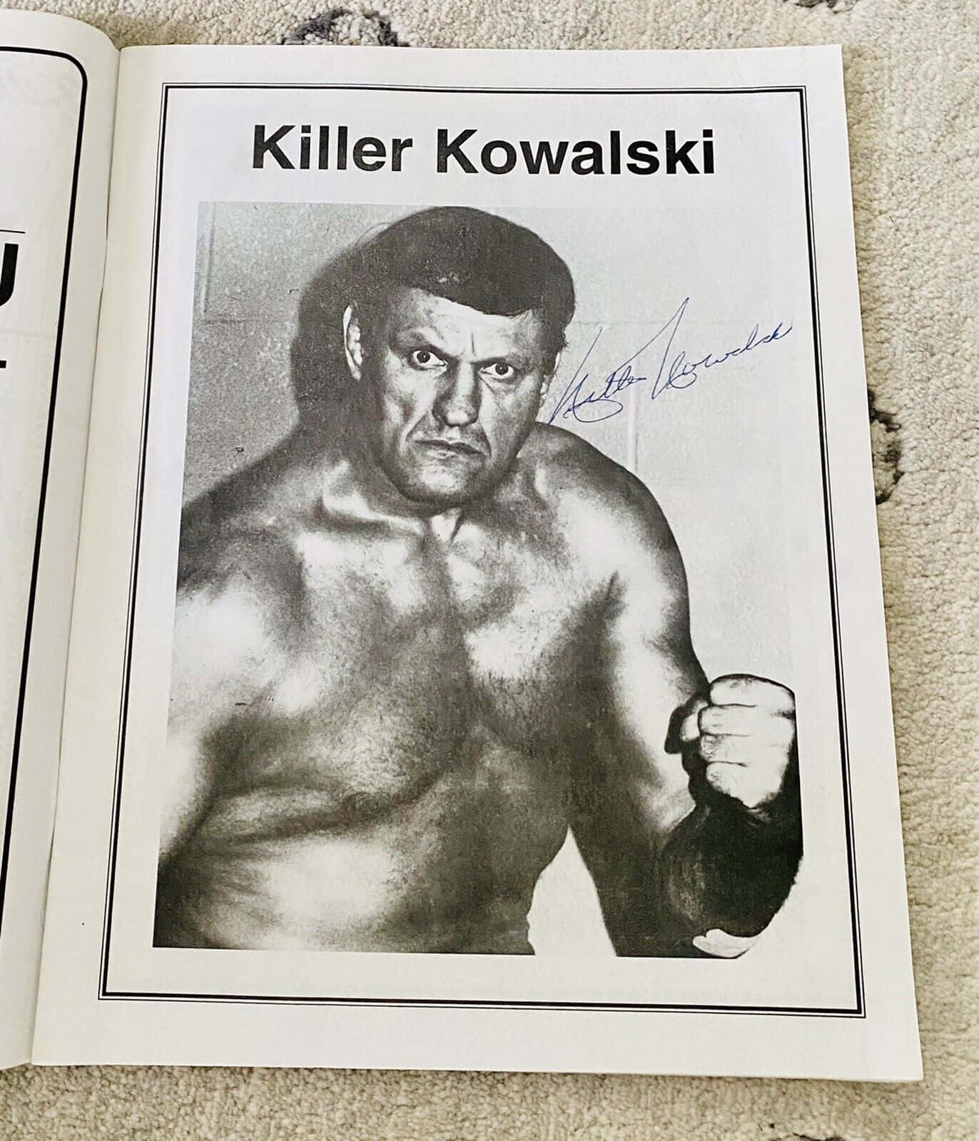 Legendärerkanadischer Wrestler Killer Kowalski Wallpaper