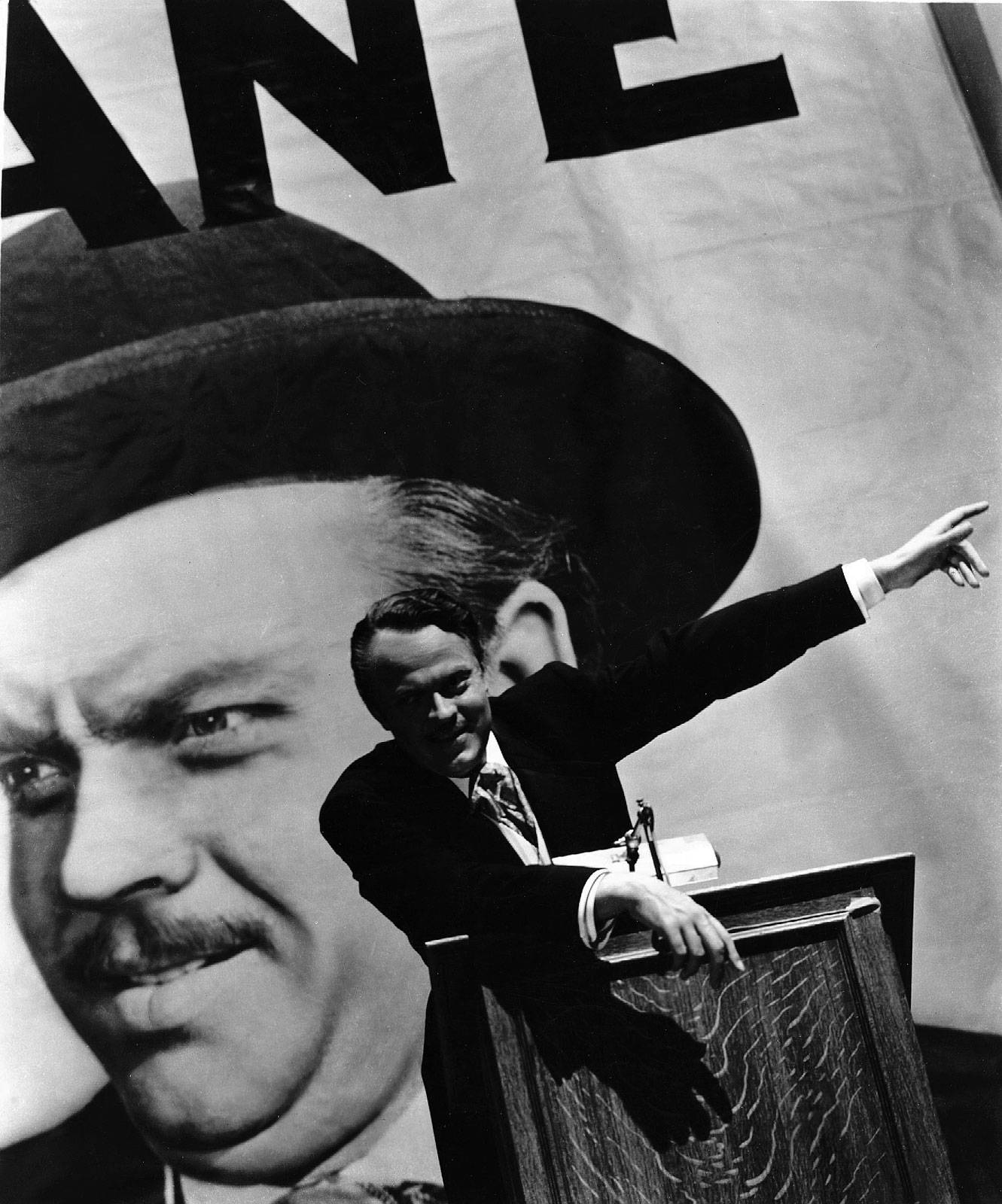 Den legendariske filmskaber George Orson Welles stjerne støv papegøje tapet Wallpaper