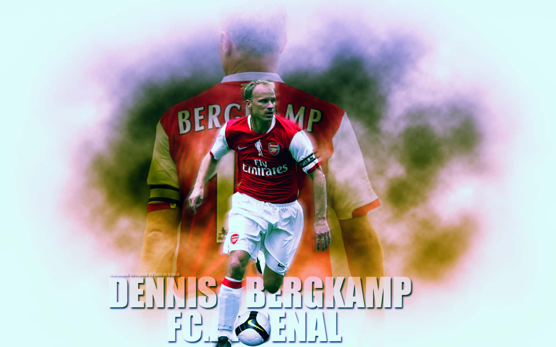Legendary Football Icon, Dennis Bergkamp Wallpaper