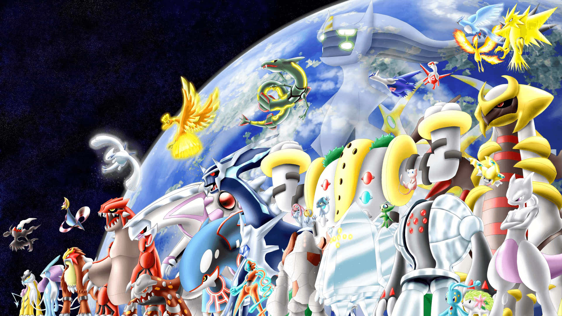 Legendarisk Pokemon Universe Billede Tapet