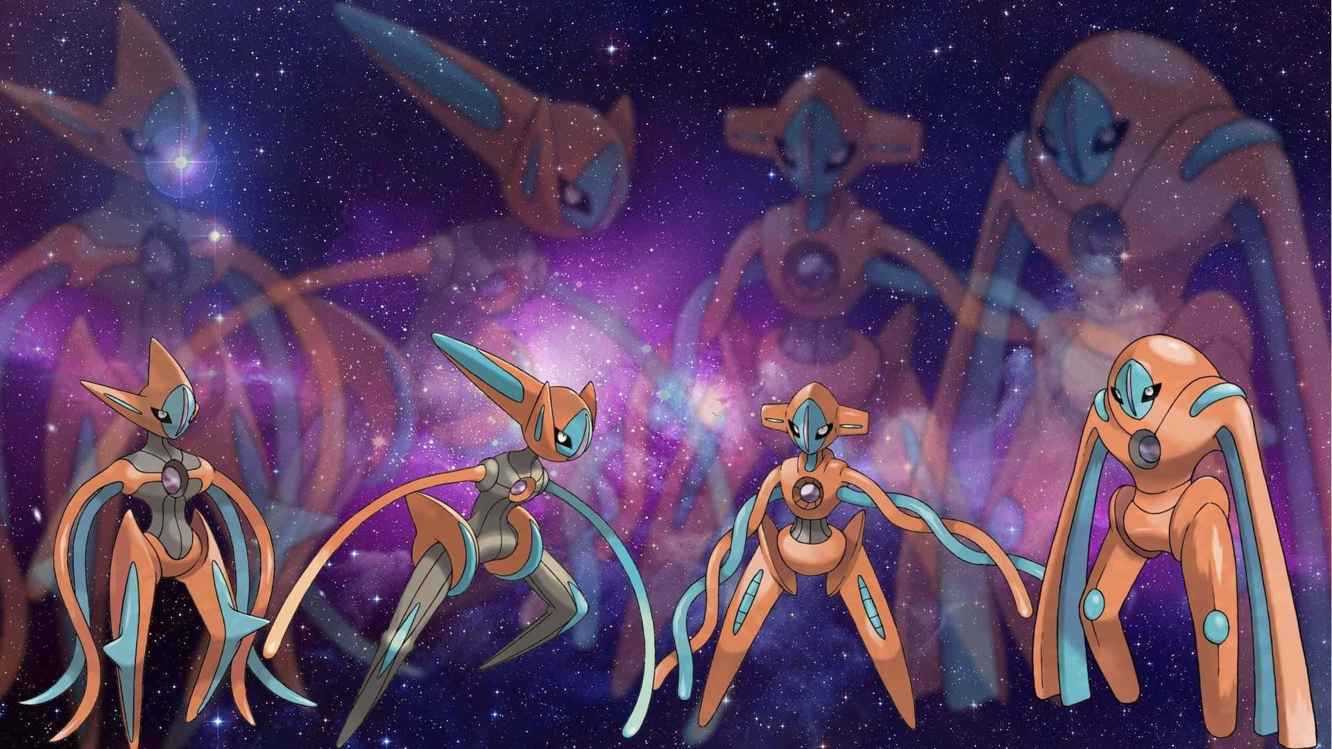 Imagemdo Lendário Pokémon Deoxys.