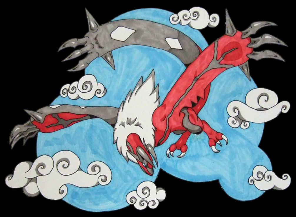 Legendary Pokemon Artwork Yveltal PNG