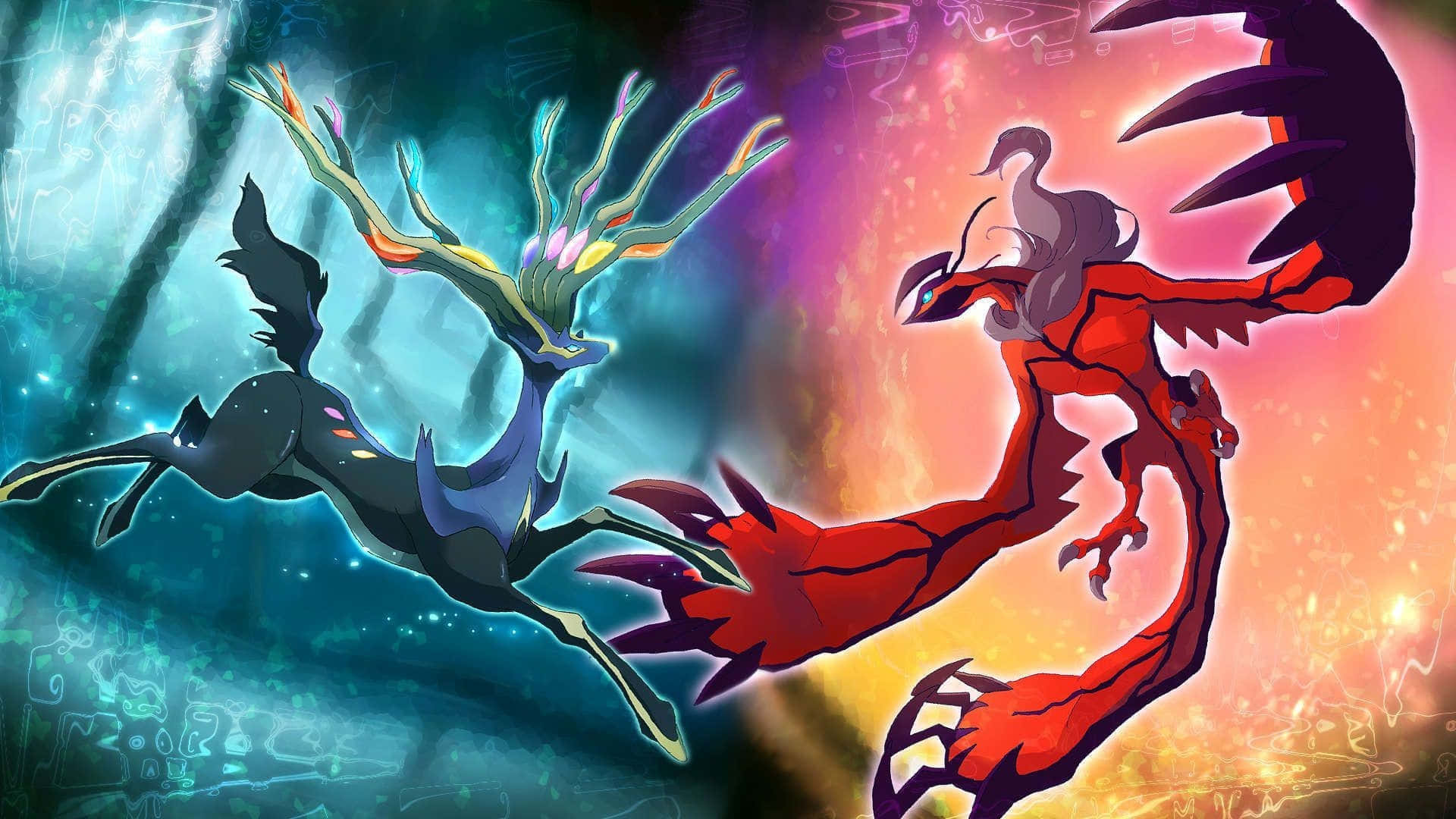 Xerneas And Yveltal Legendary Pokemon Picture