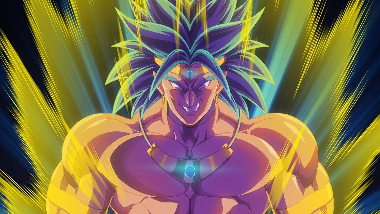 Embrace your inner power of strength with Dragon Ball Super Broly Wallpaper