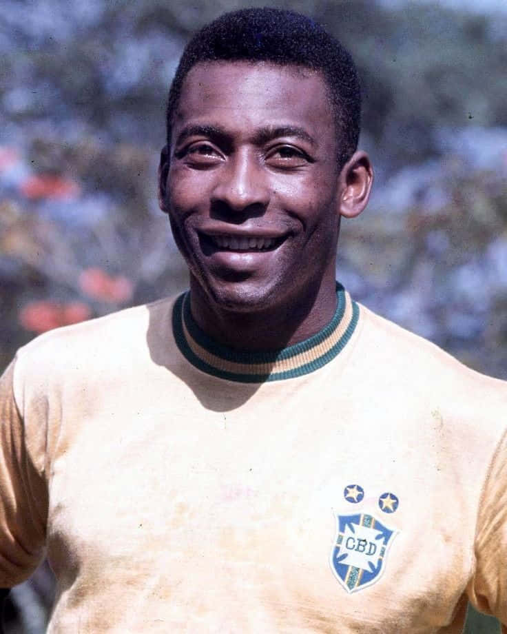 Legendary Soccer Player Brazil Jersey Wallpaper