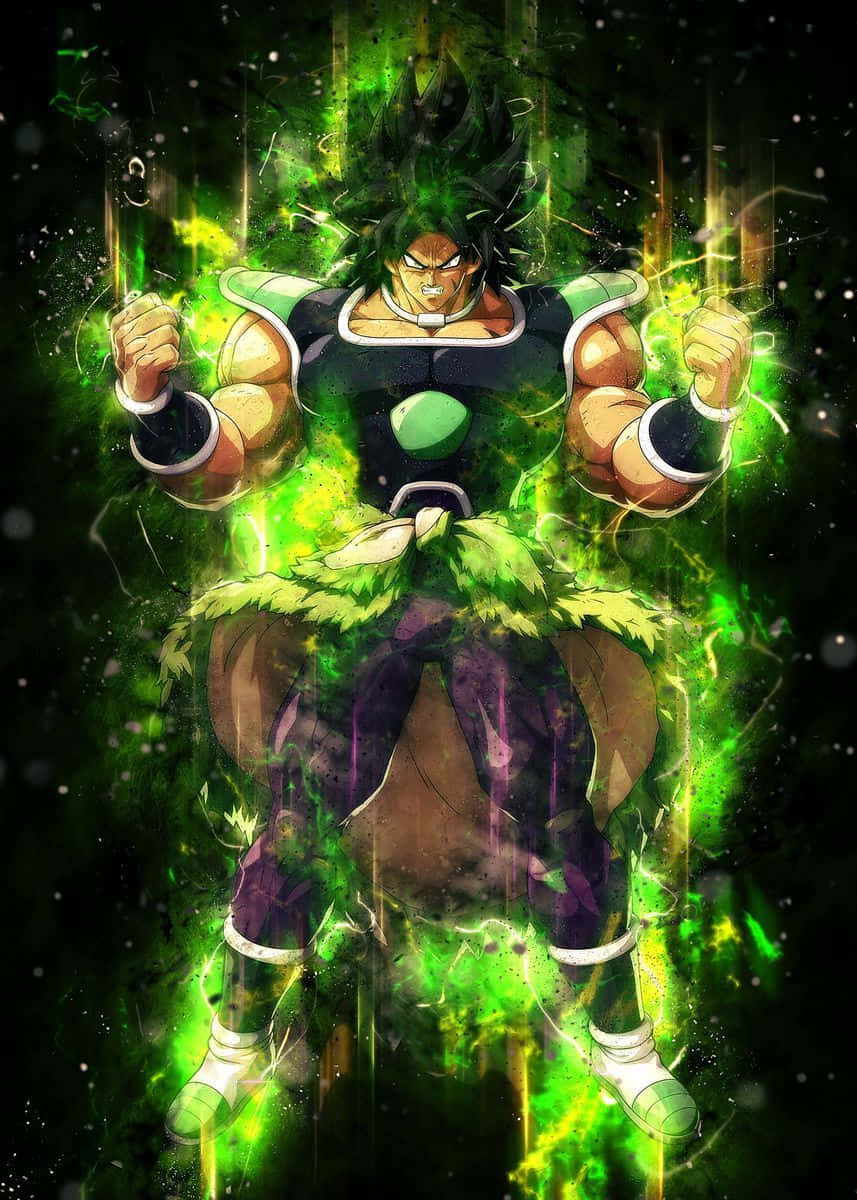 Fierce and Powerful: The Legendary Super Saiyan Unleashed Wallpaper