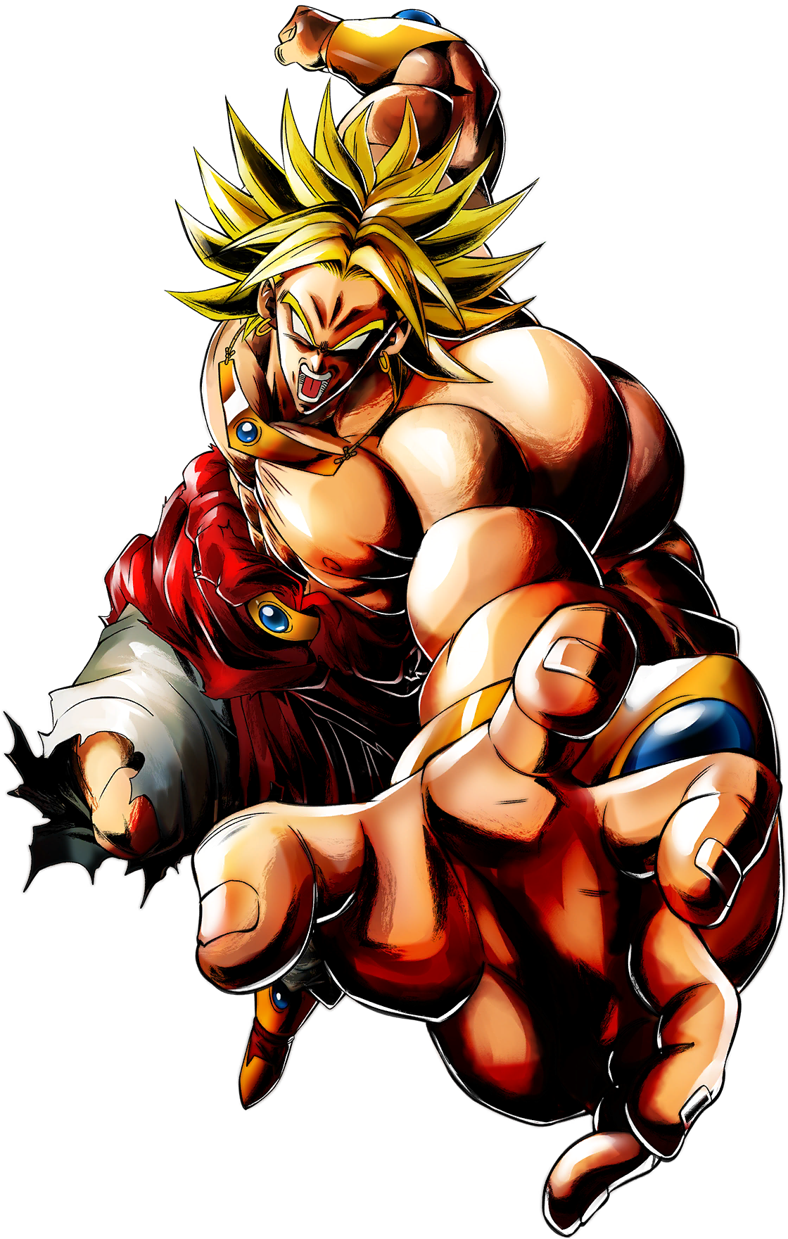 Legendary Super Saiyan Broly Fierce Battle Stance PNG