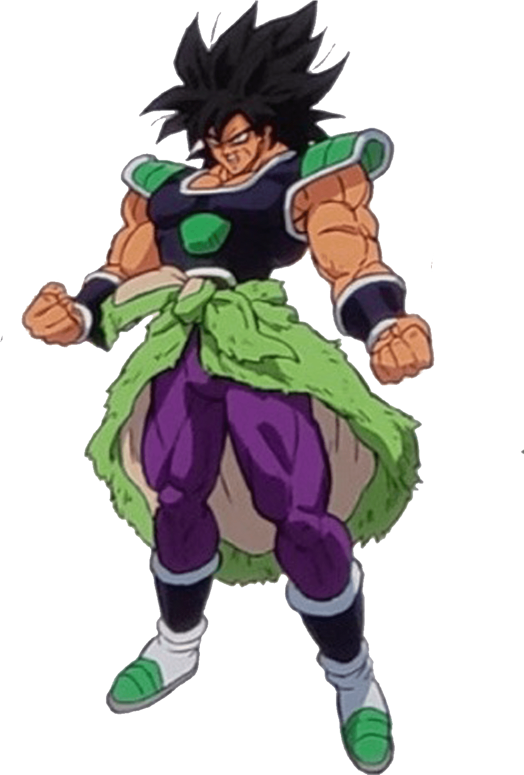 Legendary Super Saiyan Broly Fierce Stance PNG