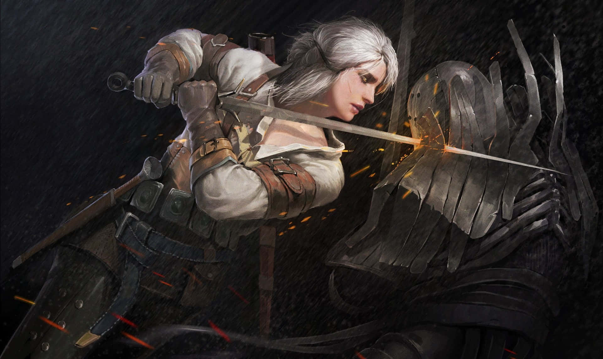 "legendary Witcher Sword - A Symbol Of Courage And Power" Wallpaper